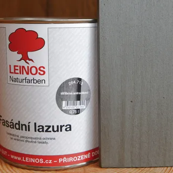 Olej na dřevo LEINOS naturfarben LEINOS 264.713 Fasádní lazura antracit stříbrný 0,75 L