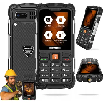 Mobilní telefon HAMMER FORGE 2G VODĚODOLNÝ ODOLNÝ ZESÍLENÝ MOBILNÍ TELEFON LIMITED