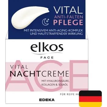 Elkos Face noční revitalizující krém 50 ml Vital (Dovoz: Německo)
