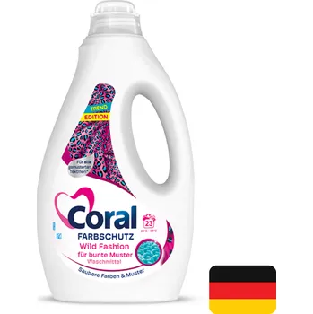 Prací gel Coral prací gel 23 dávek Farbschutz Wild Fashion 1,15 l (Dovoz: Německo)