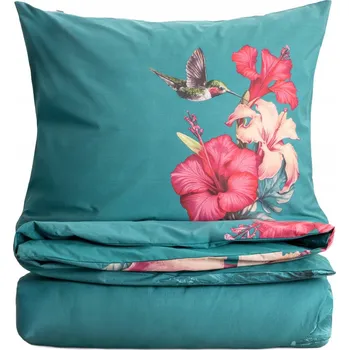 Povlečení Povlečení BLOOM bavlněné s květinami 220x200 + 2*70x80 cm HOMLA