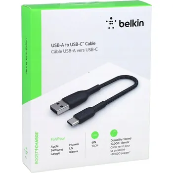 Datový kabel Kabel Belkin USB - USB-C 0,15 m černý