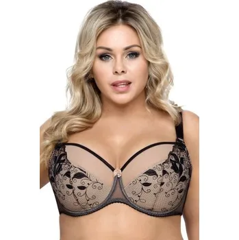 Dámské spodní prádlo Polovyztužená podprsenka Biggi Joyce Černo-béžová 80I