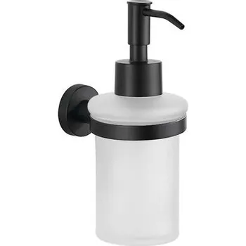 Dávkovač mýdla kielle Oudee Dávkovač mýdla s držákem, matné sklo/matná černá