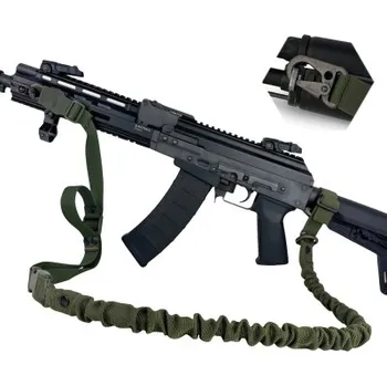 Pružný jedno/dvoubodový taktický popruh FORSETI - Olivový