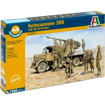 Italeri Easy Kit - Autocannon Ro3 with 90/53 AA gun (1:72)