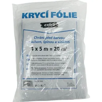 Zakrývací fólie na malování Zakrývací folie extra silná 4*5 m, šedá