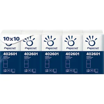 Drogerie Papírové kapesníky hygienické, 4vrstvé, bílé, 10 x 10 ks