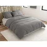 Krepové povlečení STANDO šedé Rozměr povlečení: 70 x 90 cm | 140 x 220 cm