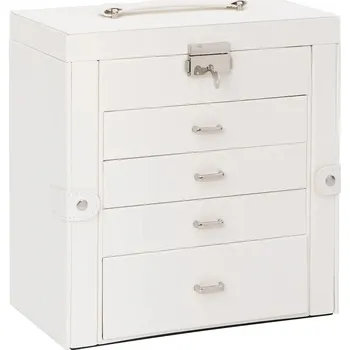 Šperkovnice Krabička na šperky se zrcadlem uzamykatelná na klíč