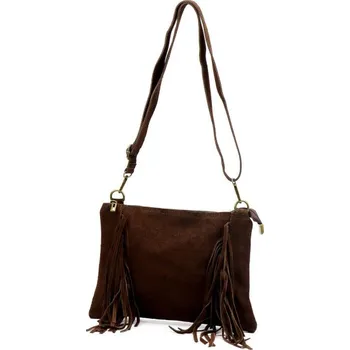 Kabelka Kožená kabelka Luka 25-021 - tmavě hnědá