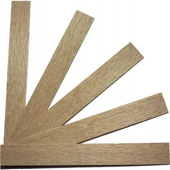 Svíčka Dřevěné knoty do svíček, knot 8 cm x 1 cm, 5 ks