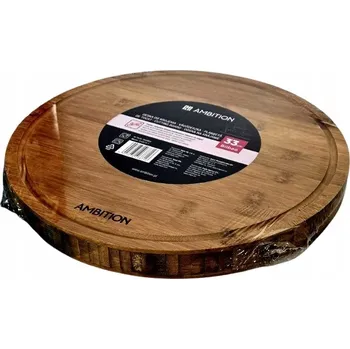Kuchyňské prkénko AMBITION BILBAO Kulaté prkénko na krájení a servírování, 33 cm, tloušťka 3 cm