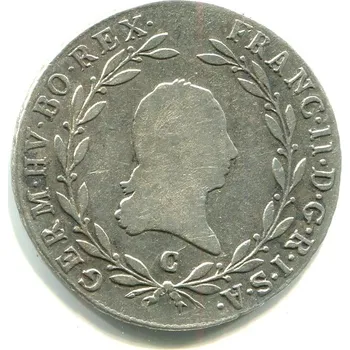 František II. 20 Kreuzer 1804/C. Praha. Ag.