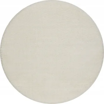 Koupelnová předložka KOUPELNOVÁ PŘEDLOŽKA kulatá 100 cm HLADKÁ JEDNOBAREVNÁ bílá PROTISKLUZOVÁ #KPL221
