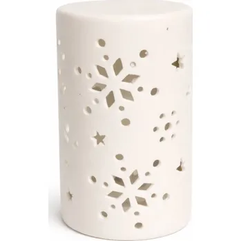 Velikonoční dekorace DECOLED LED keramický svícen na baterie 7,5 × 12,5 cm, teple bílá, IP20, LR44