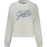 Dámská sportovní mikina bez zipu GUESS JEANS White - XS