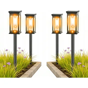 Venkovní osvětlení Solární lampa LED venkovní zahradní svítidlo sloupek na příjezdovou cestu