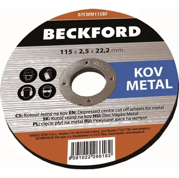 Řezný kotouč Kotouč řezný 115x2,5x22 mm na kov