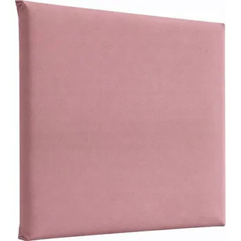 Obraz ČALOUNĚNÉ PANELY 50X50 CM NA ZEĎ PUDROVÁ RŮŽOVÁ ČELO VELUR