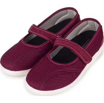 Dámské baleríny Vlnka Dámské komfortní baleríny na suchý zip červená velikost obuv dospělí 42