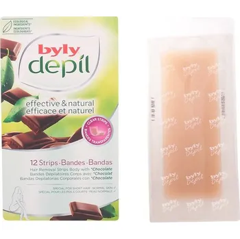Byly pásky na odstranění chloupků na těle Depil Chocolate Byly (12 uds)
