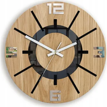 Hodiny Nástěnné hodiny Volan hnědé 33cm