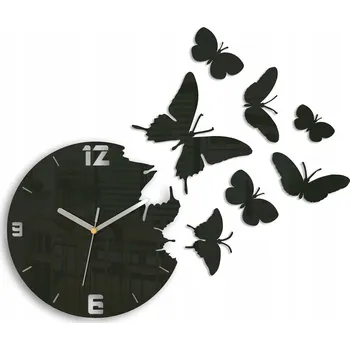 Hodiny Nástěnné hodiny Volan černé 60 cm