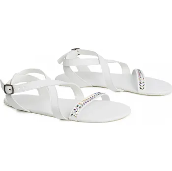 Dámské sandále Ahinsa shoes Dámské barefoot sandály Hava Preciosa bílé 42