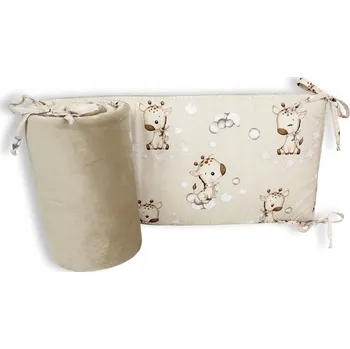 Příslušenství pro dětskou postel a kolébku Mantinel do postýlky 30×180 cm Safari Velvet – BABY SIESTA