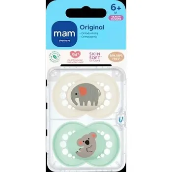 dudlíky MAM dudlík originál 6+m dbl box béžový/tyrkysový