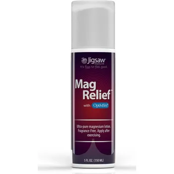 Masážní přípravek Jigsaw Health | MagRelief - Hořčíkový krém 20 mg hořčíku v dávce • bez parfemace • bez parabenů • pro citlivou pokožku - 150 ml