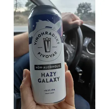 Pivo Vinohradský Hazy Galaxy Nealko IPA 0,5%