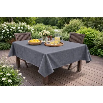 ubrus Orbytex Ubrus venkovní - kočárkovina melír světle šedý Rozměry: průměr 120, Tvar: Kulatý