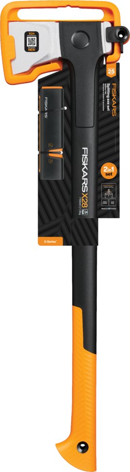 Set sekera Fiskars X28 + ostřič Xsharp