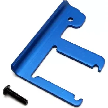 RC model Traxxas přepážka šasi 3mm hliník modrá