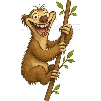 Nášivka Nažehlovačka Veselý Lenochod - 6 x 12 cm