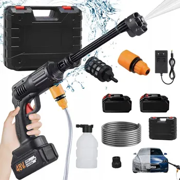 Vysokotlaký čistič AKUMULÁTOROVÁ TLAKOVÁ MYČKA 300W 30 BARŮ (435 PSI) S BATERIÍ A SADOU PŘÍSLUŠENSTVÍ