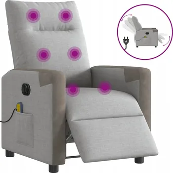 Křeslo Rozkládací křeslo VidaXL šedé