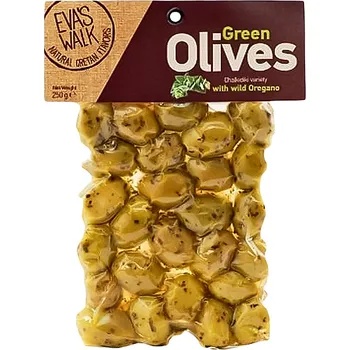 oliva Eva's Walk zelené olivy s divokým oreganem 250 g