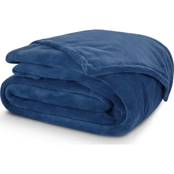 Carbotex Mikroplyšová deka 150 x 200 cm, modrá