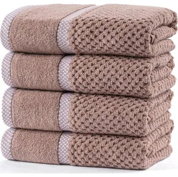 Bytový textil Sada froté ručníků MODENA latté 50 x 100 cm 4 ks