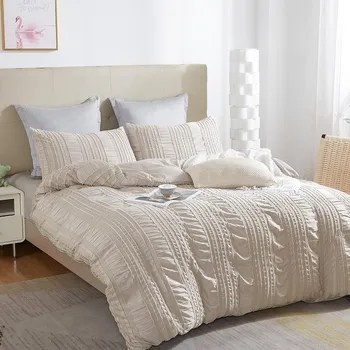 Povlečení povlečení z krepového mikrovlákna NELLA smetanová