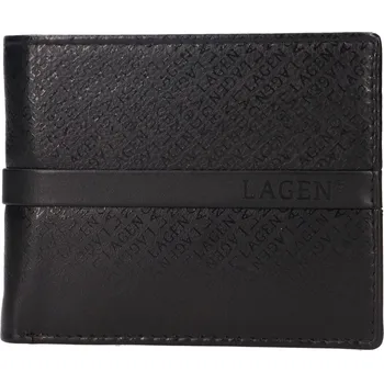Peněženka Lagen 12520-A BLACK pánská kožená peněženka