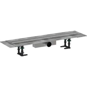 Odvodňovací žlab Hansgrohe RainDrain Compact - Sprchový žlab 70 cm, s roštem, kartáčovaná nerezová ocel 56176800