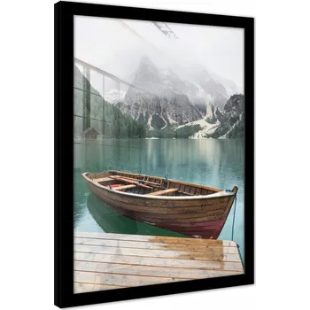Obraz OBRAZ NA ZEĎ V RÁMU PLAKÁT OBÝVACÍ POKOJ LOŽNICE LODĚ HORY JEZERO 70x50