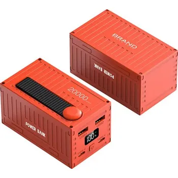 Powerbanka Powerbanka kontejner s LCD displejem 20000mAh 22,5W PD Barva: Červená
