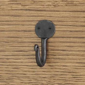 Věšák Kovaný háček 40mm ČERNÝ