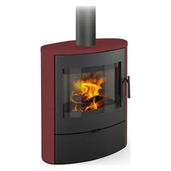 Krbová kamna Romotop NAVIA 01 keramika 72785 červená šarlatová - krbová kamna