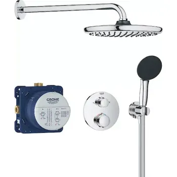 Sprchový set Grohe Precision - Sprchový set s termostatem pod omítku, průměr 25 cm, chrom 34883000